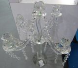 Crystal Candle Holder with Five Posters for Holiday Decoration