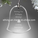 Personalized Bell Glass Promotional Gift for Holiday Decoration