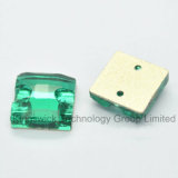 Non Hot-Fix Square Shaped Glass Rhinestones for Sewing