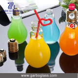 Bulb Shaped Glass Jar for Juice or Candy
