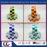 Wholesale Two Colors Grid Design PVC Reflective Tape with Crystal Lattice Film