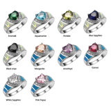 Colour Crystal Zircon 925 Sterling Silver Jewelry Wholesale Retail Ring