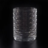 Unique Embossed Pattern Candle Jar with Popular Capacity