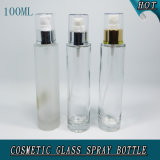 100ml Cylinder Slim Clear Cosmetic Perfume Glass Spray Bottle