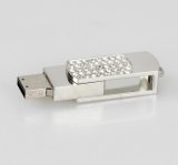 Swivel Metal Jewellry Diamond Gift USB Flash Memory Pen Drive