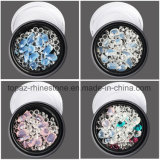 4 Colors/Set 3D Nail Art Decorations DIY Charms Micro Caviar Beads and Crystal Rhinestone and Glitter Sequins Jewelry Nails (ND11)