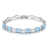 Wholesale Crystal Fashion Jewelry Customized 925 Sterling Silver Bracelet (544056922205)