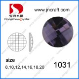Mirror-Surface Round Shape Flat Back Glass Stone (DZ-1031)