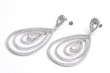 Hot Sals Fashion 925 Silver Earring with CZ