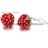 Factory Price Crystal Strawberry Earrings