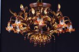 Traditional Flower Iron Crystal Hotel Pendant Lamp (cos9239)