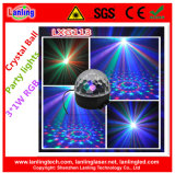 RGB 3PCS*1W Crystal Ball LED Party Light