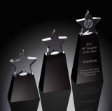 Clear Star on Black Base Award (#14091, #14092, #14093)