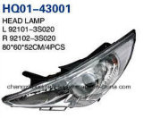 Auto Parts Head Lamp with Yellow Colour or White Colour for Hyundai Sonata 2011. #OEM: 92101-3s020/92102-3s020