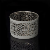Inside Electroplated Pierced Ceramic Candle Holders