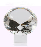 Clear Crystal Glass Diamond with Crystal Base