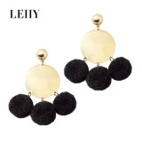 Hot Fashion Drop Earrings Jewelry Disco-Casting POM-POM Tassel Earrings Designs