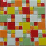 China Colorful Elegant Crystal Glass Mosaic Tiles in Factory