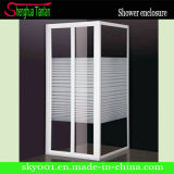 Hot Square Simple Fiber Tempered Glass Shower House (TL-418)