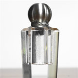 New Design Crystal Perfume Bottle with Silvery Cap