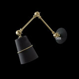 Postmodern New Designed Vintage Indoor Black Scalable Wall Lamp