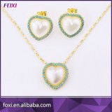 Heart Shape Jewelry Set with Waterfresh Pearl