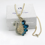 Swan Crystal Long Necklace 3 Colors Available