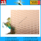 3-8mm Bronze Beehive Patterned Figured Glass with AS/NZS2208: 1996