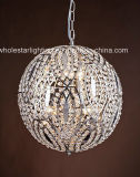 Steel Lacer Cutting Chandelier with Crystal Beads