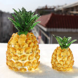 Elegant Crystal Glass Pineapple Craft for Gift