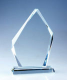 Simple Blank Crystal Glass Award Trophy for Business Gift Souvenir