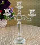 Crystal Glass Candleholder Craft for Christmas Decoration