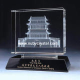 Crystal Laser 3D Building Souvenir Gift