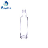 High-End 120ml Cream Glass Bottle in Round-Shaped
