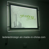 Crystal Frame LED Light Box Wall Mounted with Screw