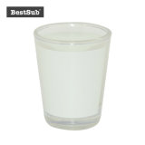 Bestsub 1.5oz Sublimation Mug Shot Glass with White Patch (BN21)