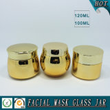 100ml Gold Plating Glass Cosmetics Cream Jar