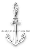 Custom Anchor Charm for Men's Leather Bracelet