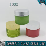 100ml Empty Cylinder Cosmetics Facial Mask Glass Jar 100g