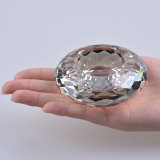 Round Shape Crystal Glass Candle Holder for Decoration