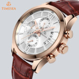 Custom Chronograph Rose Gold Plated Wrist Watch for Men72653