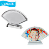 Fan-Shaped Screen Full Color Photo Printed Crystal