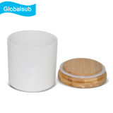 Sublimation Printed Porcelain Canister with Wooden Lid