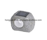 China Supplier Wholesale Decorative LED Garden Lights Series Resin Color Powerful Solar Stone Light