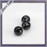Black Brilliant Checker Cut Crystal Glass Beads for Bracelet