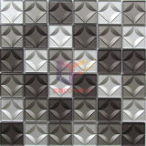 Grey and Silver Color 3D Crystal Glass Mosaic Tile (CFC684)