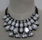 Fashion Charm Crystal Chunky Costume Choker Collar Necklace (JE0075)