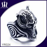 Titanium Die Casting Skeleton Head Skull Ring