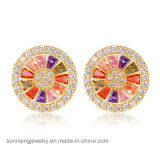 Fashion Imitation Jewelry Earrings with Different Colors Crystal