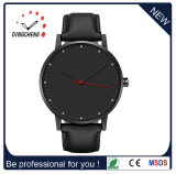 Luxury Watch Black Dial Face Genuine Leather Three Hands Watch Custome Logo Top Quality (DC-1284)